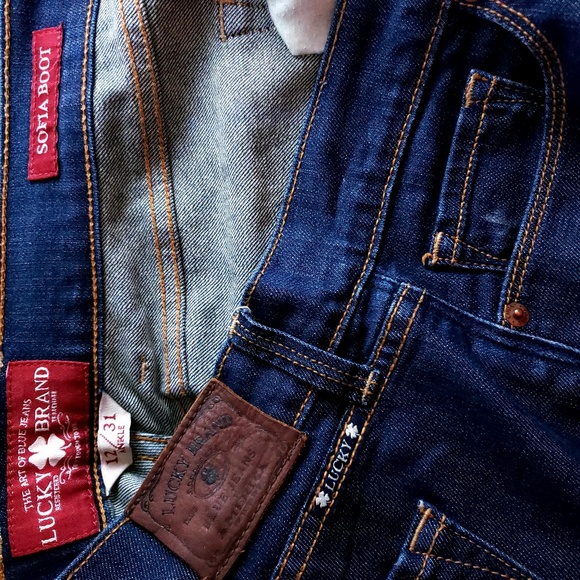 Lucky Brand Women Sofia Boot Jean Mid Rise Size 12 (32x29) - Picture 7 of 7